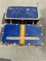 Vintage Large Metal Trunks (2)