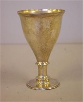 Vintage Swiss silver stemmed cup