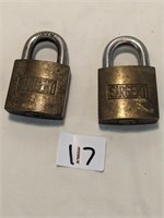2 Sargent "Hardened" Locks- NO KEYS