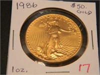 1986 $50 One Ounce Gold