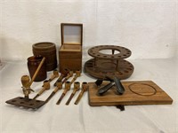 Vintage Smoking Pipes & Storage Containers/ Rack