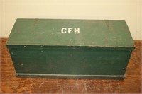 Antique Green blanket box