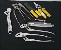 Group of pliers and wire cutters