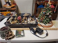 Bonds Bears Christmas Tree + figurines