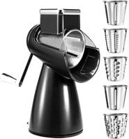 Rotary Cheese Grater Shredder with Handle