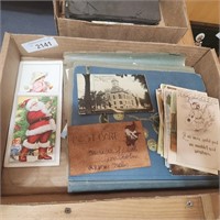 Vintage Postcards  - approx 60+, incl. 1 leather