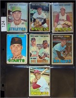 (7) 1967 Topps BB Cards w/ #126 Tony Taylor