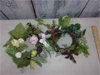 2 Small Floral Wreaths - NEW