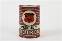 PHILLIPS 66 PREMIUM MOTOR OIL U.S. QT CAN