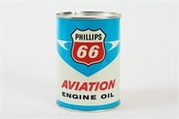 PHILLIPS 66 AVIATION ENGINE OIL U.S. QT CAN