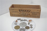 Assortment of Vintage Trinkets and Medallions