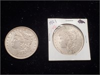 1904 O 1921 90% Silver Morgan Dollars.