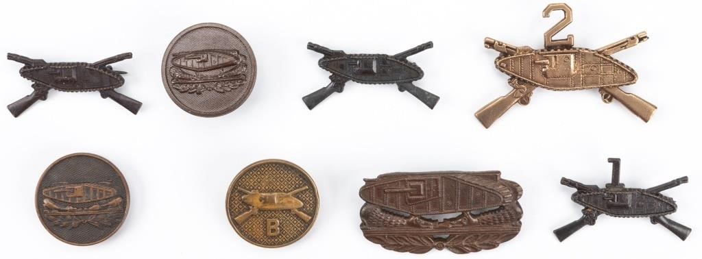 U.S. WWI & Inter-War Tank Corps Insignia