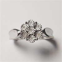 $200 Silver 7 Diamond(0.03ct) Ring