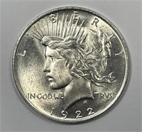 1922 Peace Silver $1 Brilliant Uncirculated BU