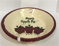 Very nice mom‘s Apple pie deep dish ceramic pie
