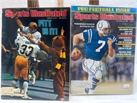 2 Sports Illustrated 1 signed Bert Jones