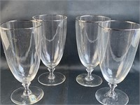 4 Lenox Montclair Hand Blown 6-1/2'' Iced Tea Glas