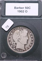 1902 O BARBER HALF DOLLAR G