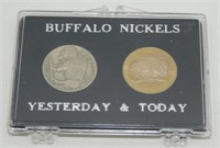 Buffalo Nickels Yesterday & Today