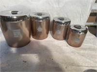 Vintage stackable canister set