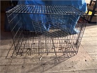 Large wire animal kennel
