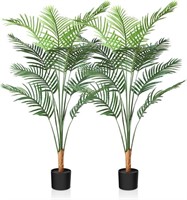 CROSOFMI Artificial Areca Palm Tree 4.8 Feet F
