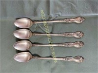 Wallace La Reine Sterling Silver 4 teaspoons