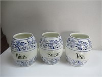 3 Canister Set without Lids  (Made In Germany)