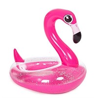 JOYIN Inflatable Flamingo Pool Float with Glitter