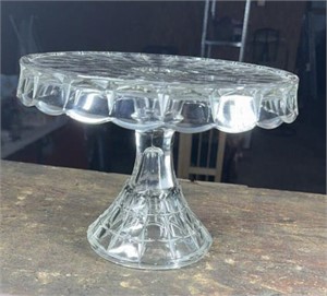 Constellation Round Clear Crystal Cake Stand With