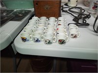 22 NFL mini ceramic mugs