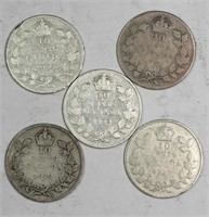 Lot of Canada Silver 10 Cents