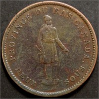 Canada PC-9C2 City Bank Token One Penny 1837  Br52