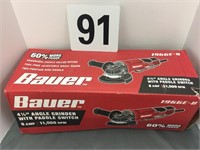 BAUER 4-1/2" ANGLE GRINDER W/PADDLE SWITCH