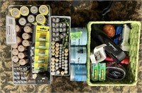 Tons of batteries and office equipment