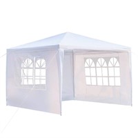 10 ft. x 10 ft. White Party Wedding Tent Canopy 3