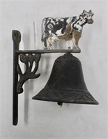 Vintage Cast Iron Milk Cow Dinner Bell