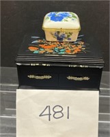Vintage Plastic Asian Inspired Jewelry Box & more