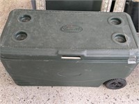 Large Green Coleman Chest Cooler