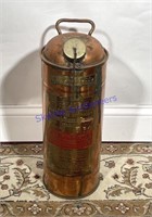 Vintage Foamite Crusader Brass Fire Extinguisher