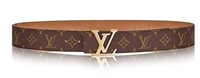 LV INITIALES 115cm REVERSIBLE BELT - NOTE