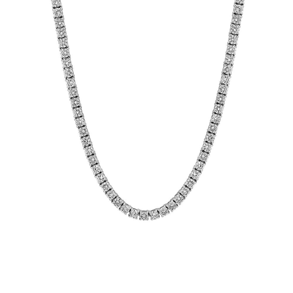 14K WHITE GOLD 16.00CT DIAMOND NECKLACE