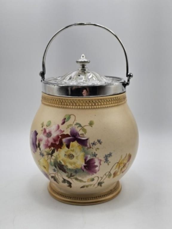 CARLTON WARE (W & R) BISCUIT BARREL "CISTUS"