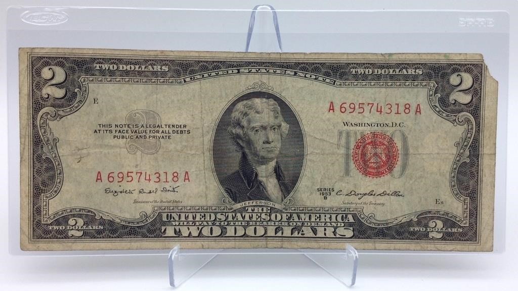 1953B $2 Red Seal