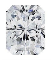 2.0ct Unmounted Emerald Cut Moissanite