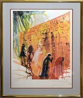 Salvador Dali Off-set Lithograph Wailing Wall