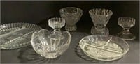 Assortment of Glass Table Top Items