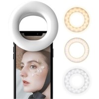 Selfie Ring Light,[3 Light Modes] Clip On...