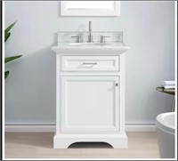 24 in. Freestanding Single Sink Vanity in White